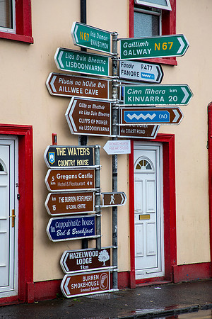 Sign Ballyvaughan Ireland KAC2639