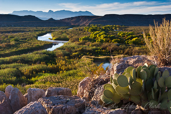Chisos Mountains with Rio Grande KAC110501