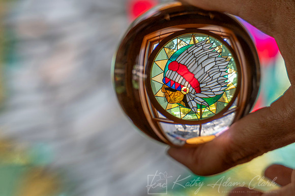 Cystal Ball Stained Glass Window KAC1337